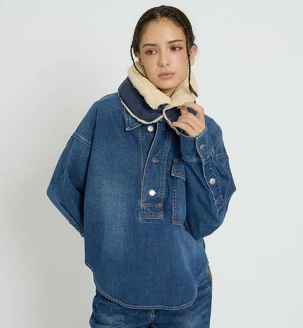 Rouge vif「【Healthy denim / ヘルシーデニム】Roti/デニムシャツ/スキッ」|シャツ・ブラウス|