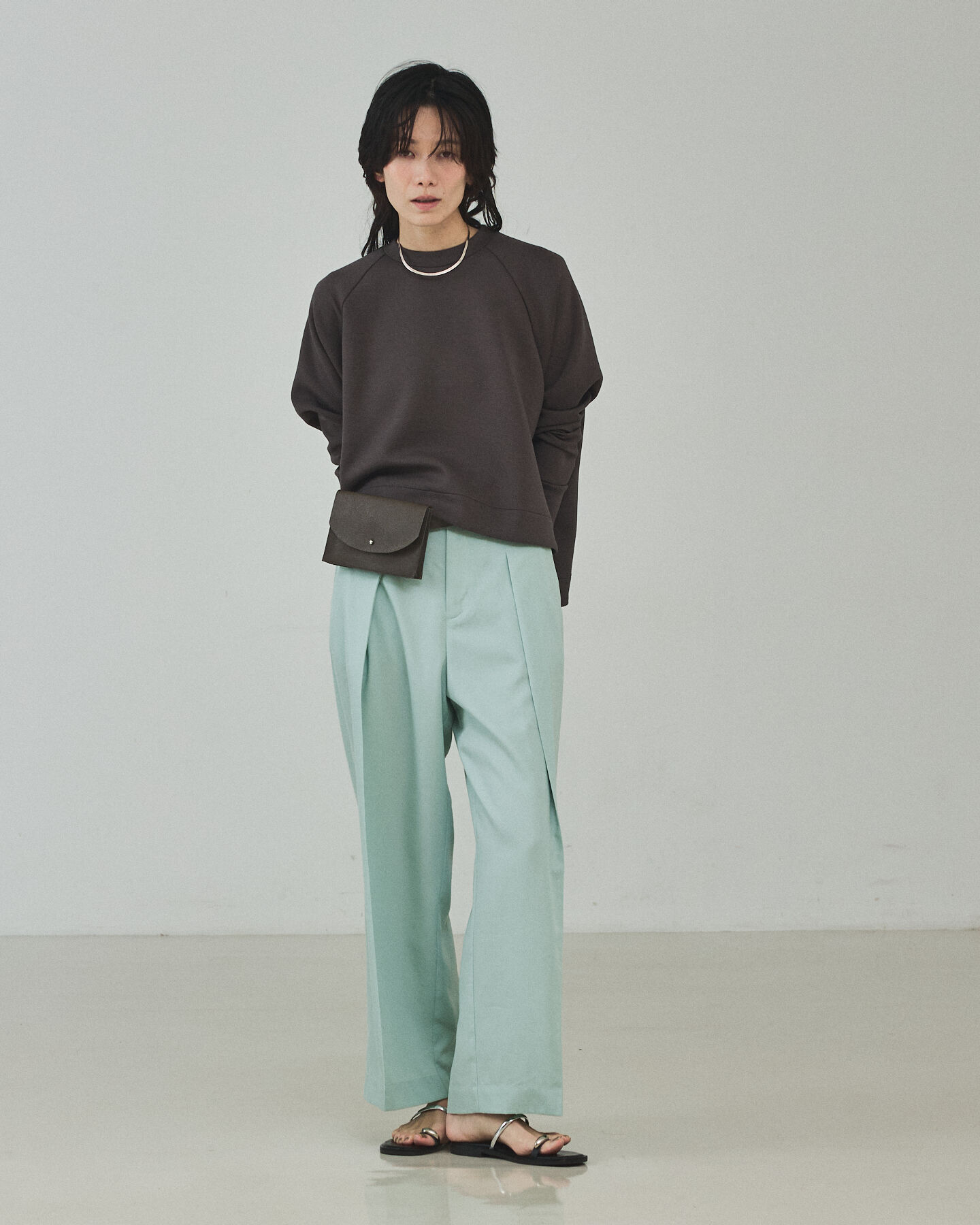 qualite「【Oggi掲載・セットアップ対応】テンセルハイツイストワイドパンツ」|その他|
