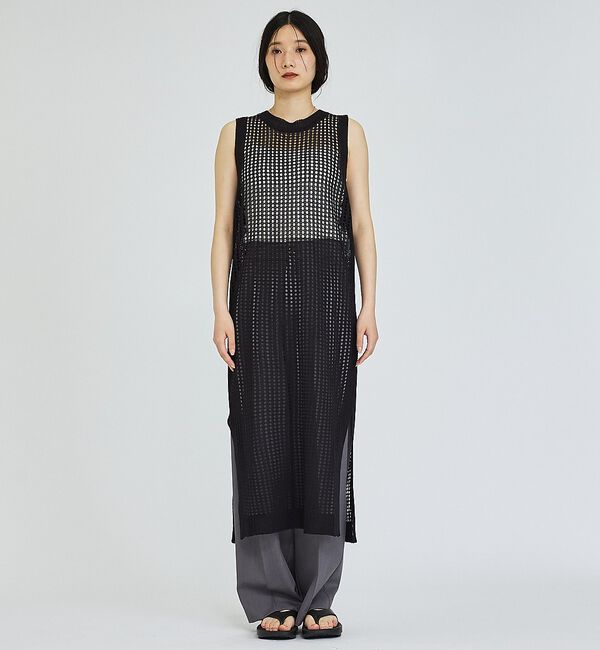 abahouse mavie「【レイヤード】メッシュニットワンピース」|ワンピース|