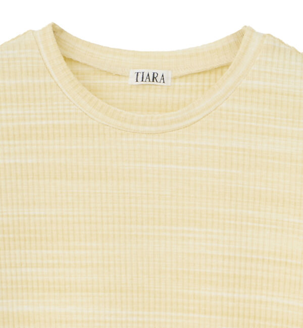 TIARA「コンパクトリブトップス」|Tシャツ・カットソー|