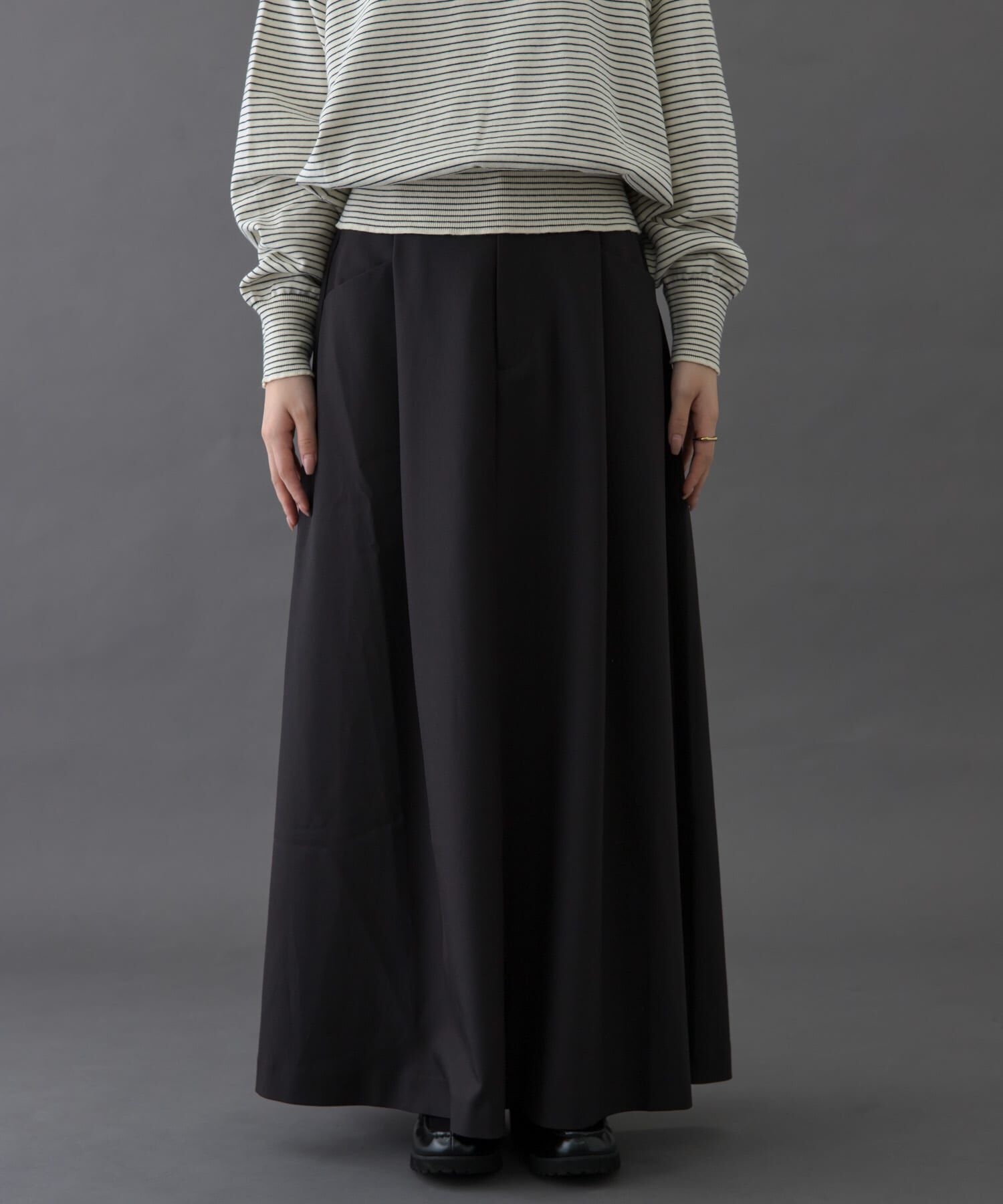 URBAN RESEARCH DOORS「FORK&SPOON　バックゴムフレアスカート」|スカート|