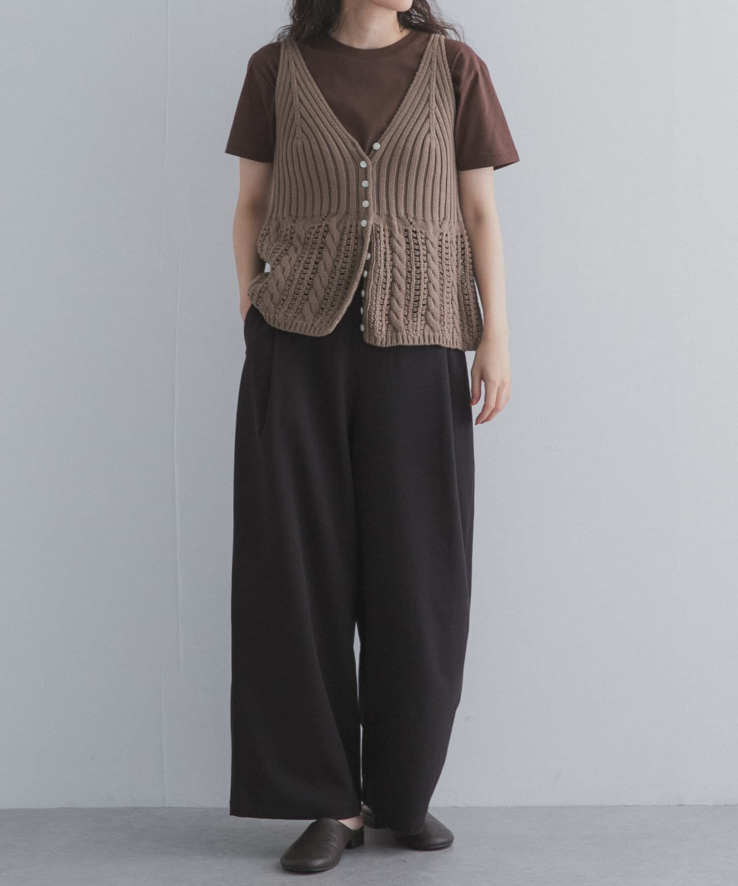 URBAN RESEARCH DOORS「『仁村紗和さん着用』『UR TECH』完声9分丈ワイドパンツ」|その他|