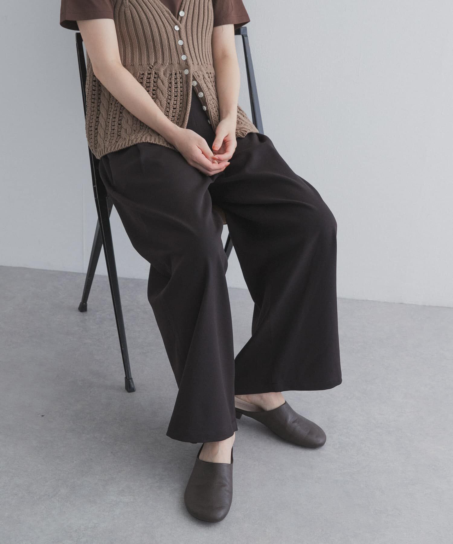 URBAN RESEARCH DOORS「『仁村紗和さん着用』『UR TECH』完声9分丈ワイドパンツ」|その他|