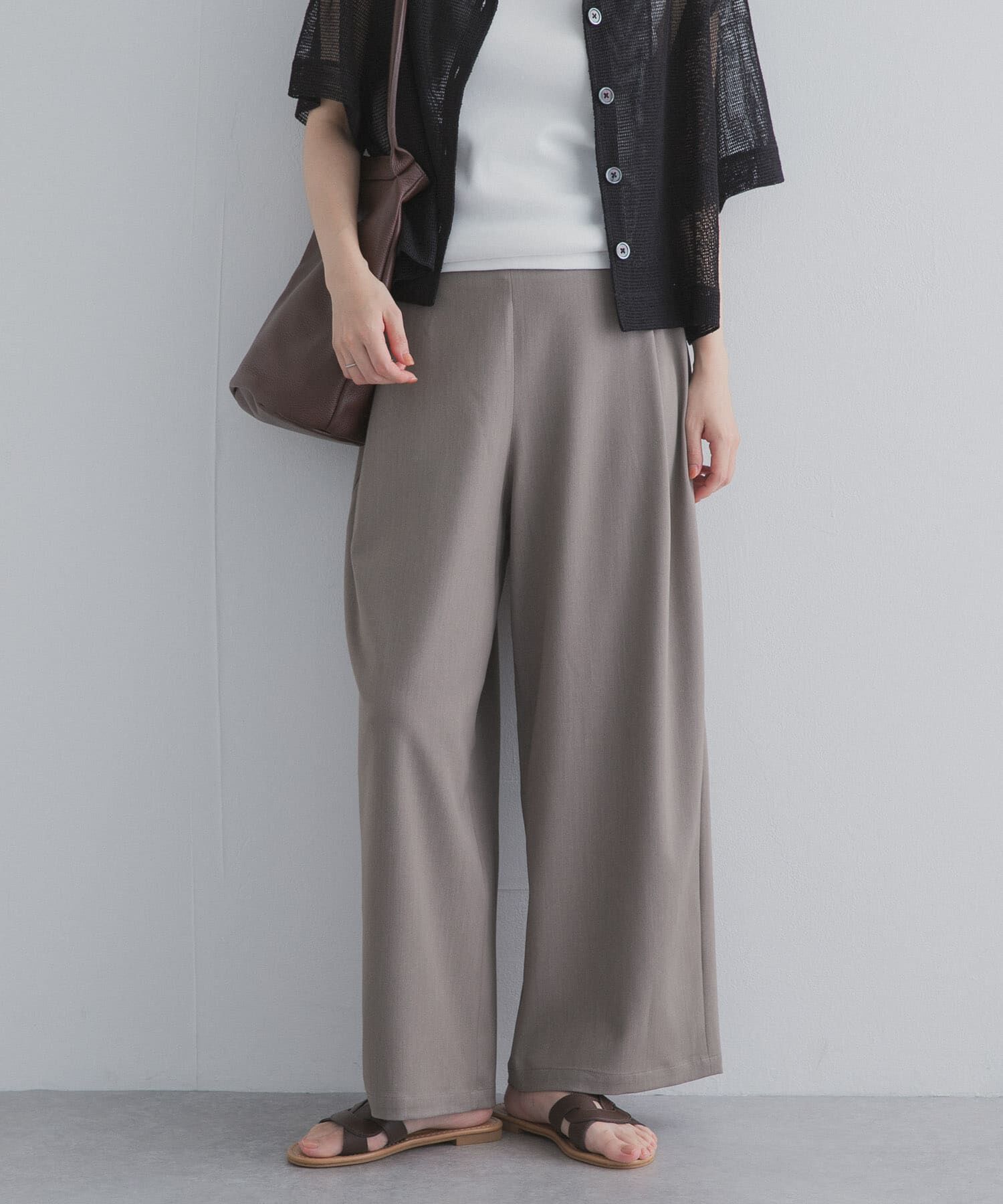 URBAN RESEARCH DOORS「『仁村紗和さん着用』『UR TECH』完声9分丈ワイドパンツ」|その他|