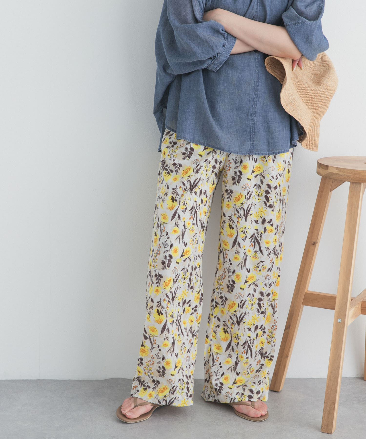 URBAN RESEARCH DOORS「『WEB/一部店舗限定カラー』フラワープリントイージーパンツ」|その他|