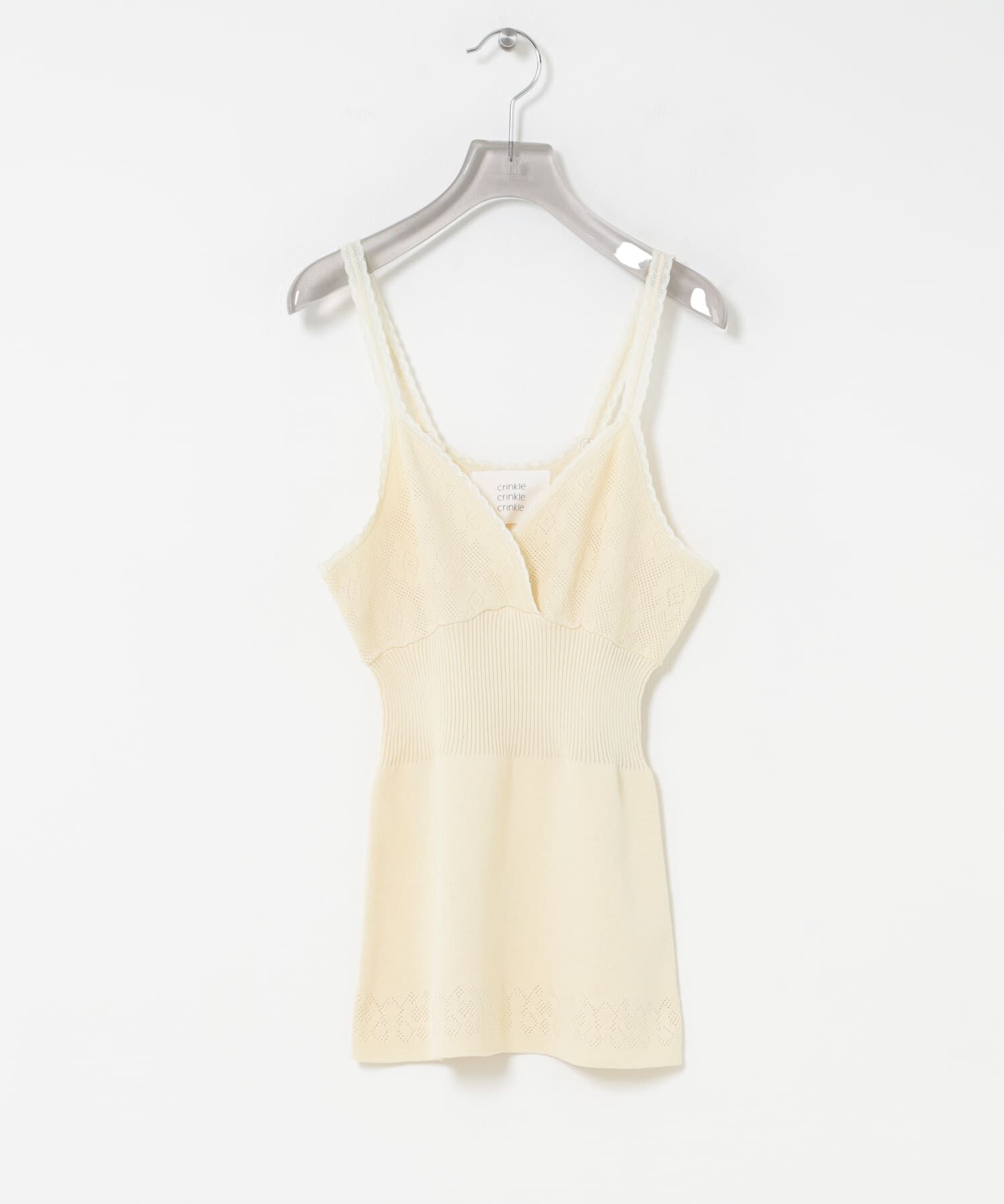 URBAN RESEARCH「crinkle crinkle crinkle　FLOWER JACQUARD KNIT CAMI」|キャミソール|