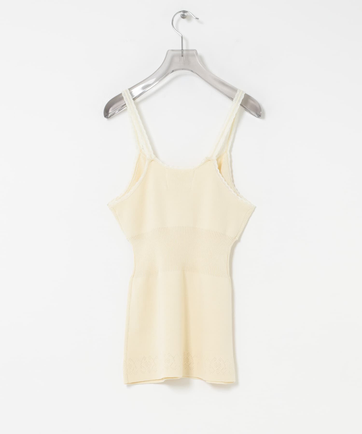 URBAN RESEARCH「crinkle crinkle crinkle　FLOWER JACQUARD KNIT CAMI」|キャミソール|