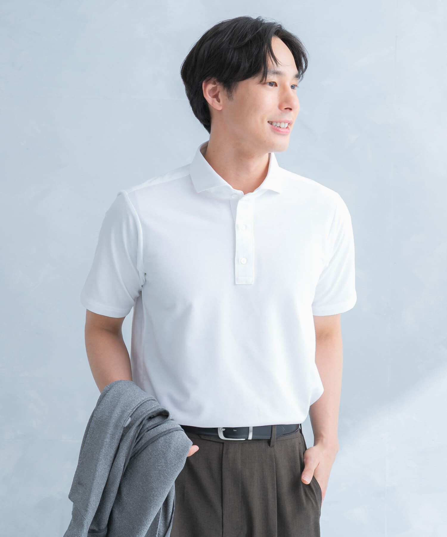 URBAN RESEARCH DOORS「LIFE STYLE TAILOR 　カッタウェイ半袖プルオーバー」|シャツ・ブラウス|