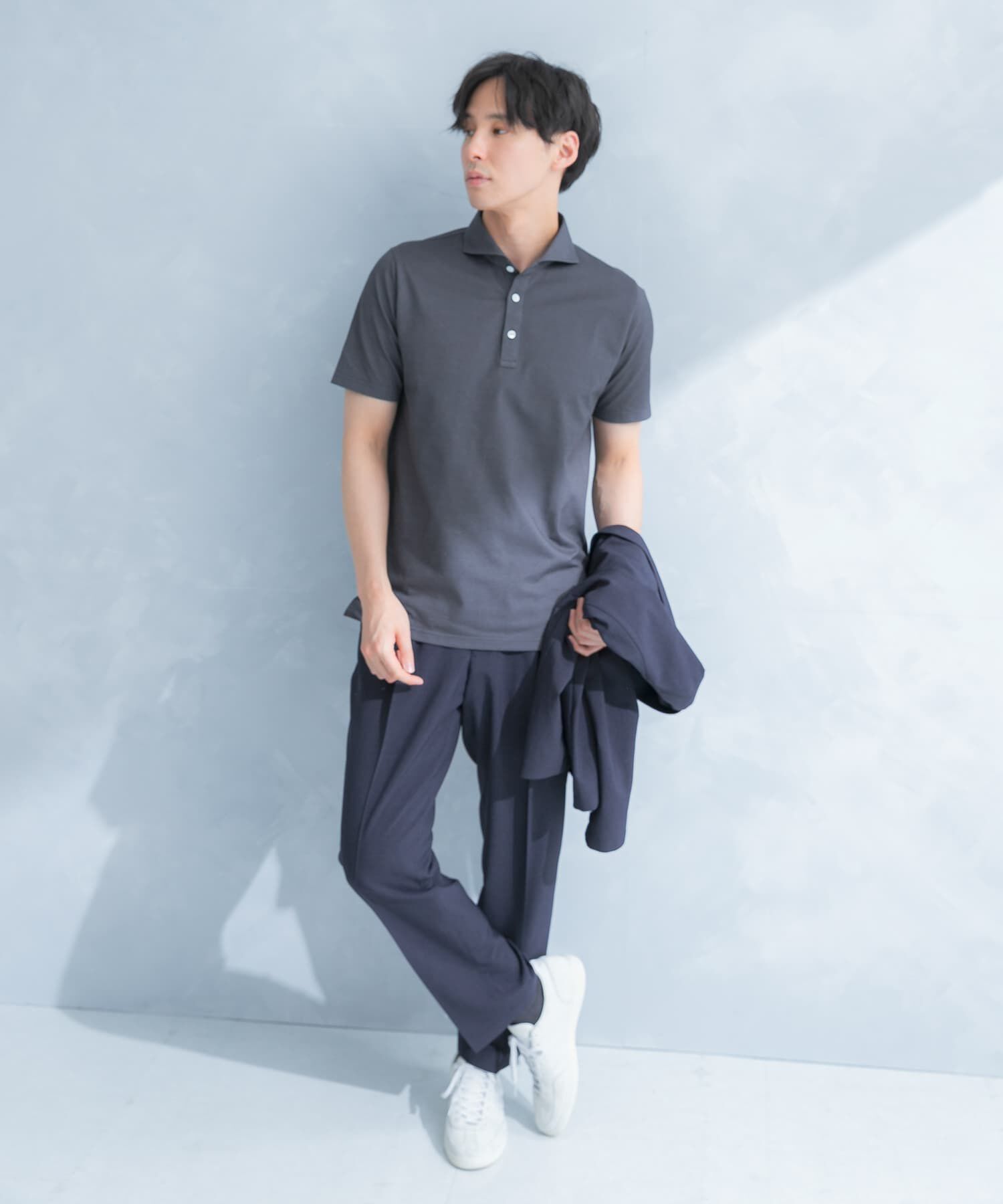 URBAN RESEARCH DOORS「LIFE STYLE TAILOR 　カッタウェイ半袖プルオーバー」|シャツ・ブラウス|