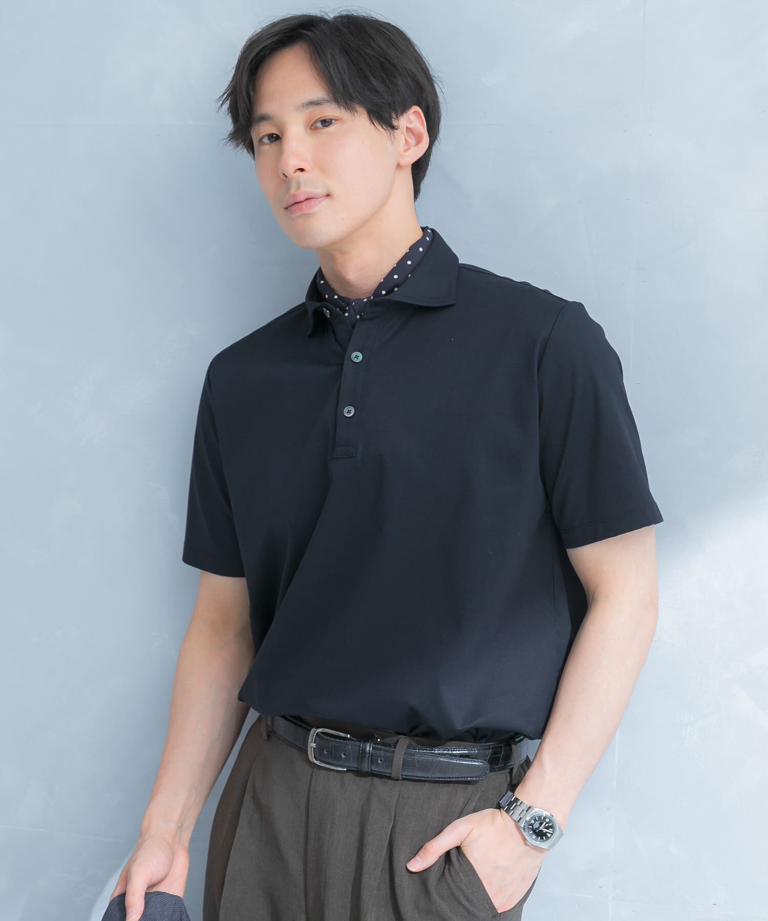 URBAN RESEARCH DOORS「LIFE STYLE TAILOR 　カッタウェイ半袖プルオーバー」|シャツ・ブラウス|
