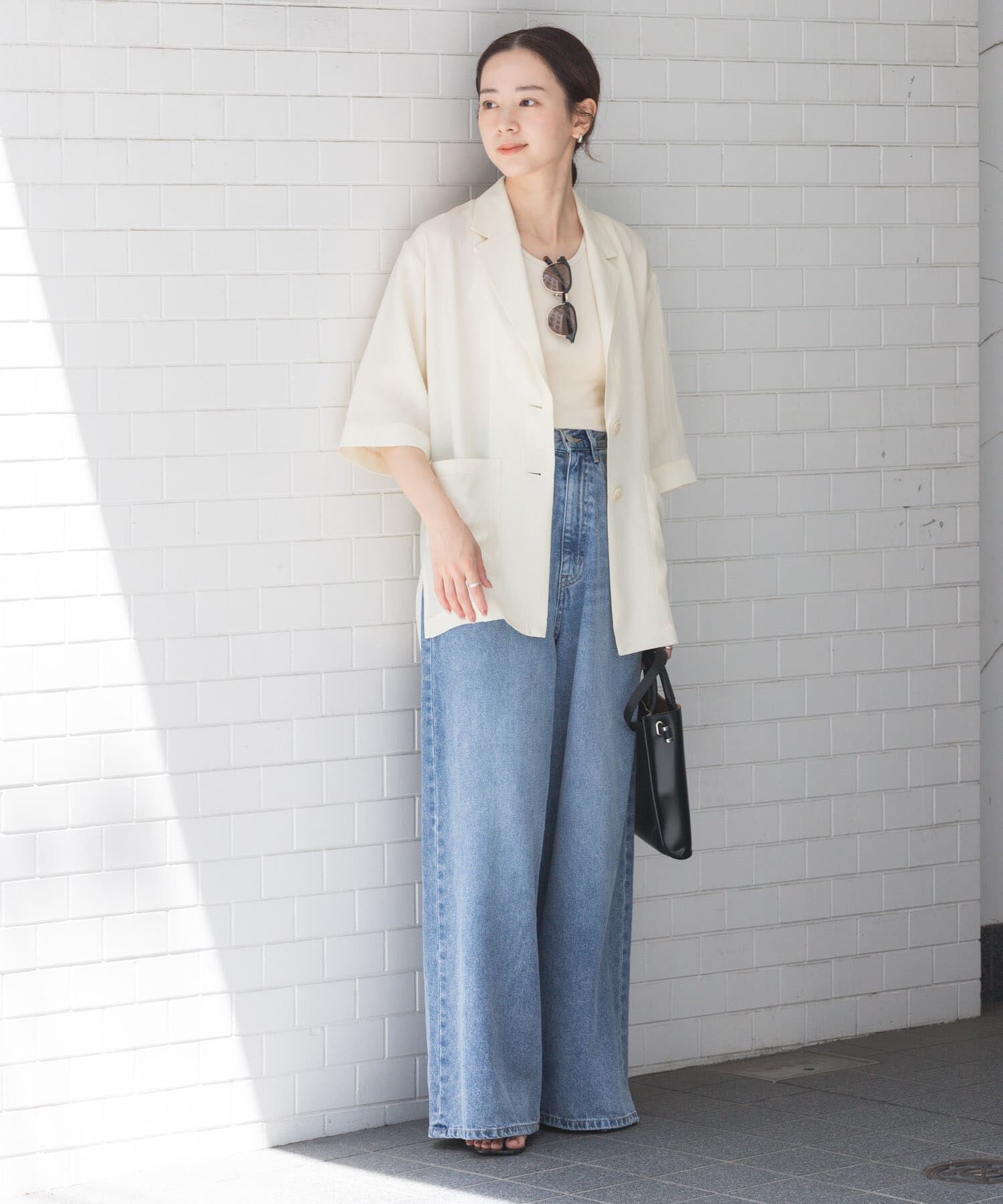 URBAN RESEARCH「『接触冷感』NAIAアセテートハーフスリーブジャケット」|その他|
