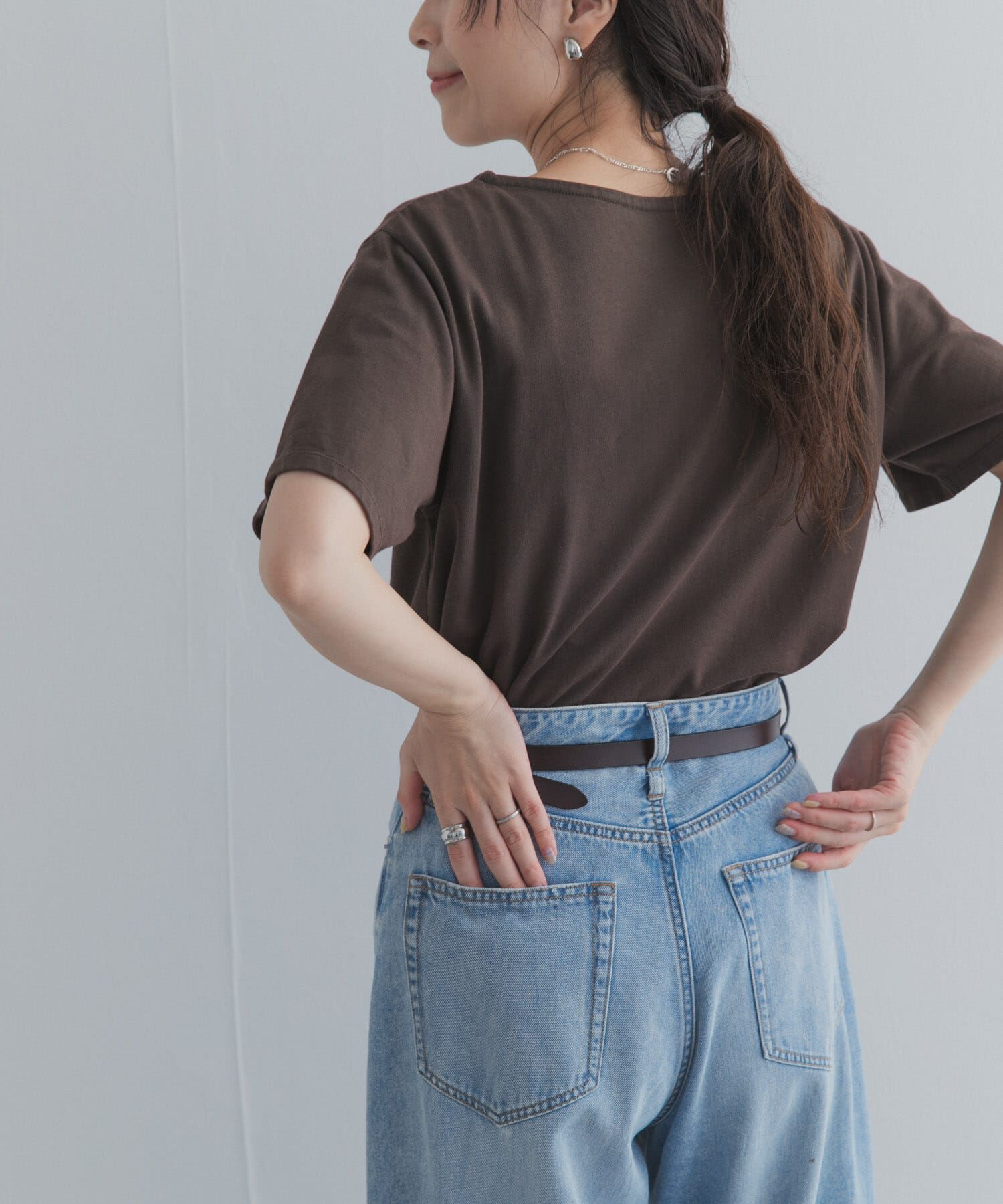 URBAN RESEARCH DOORS「GrowOrganicボートネックTシャツ」|Tシャツ・カットソー|