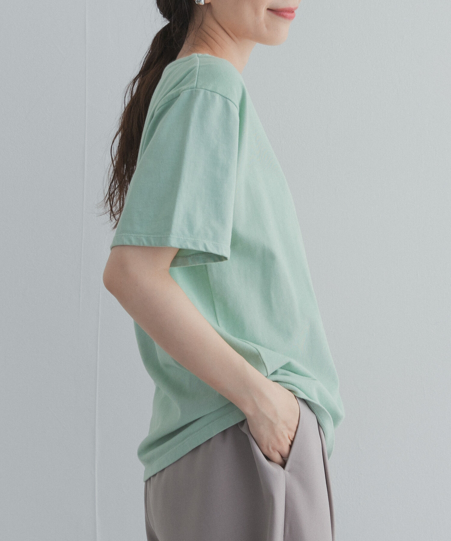 URBAN RESEARCH DOORS「GrowOrganicボートネックTシャツ」|Tシャツ・カットソー|