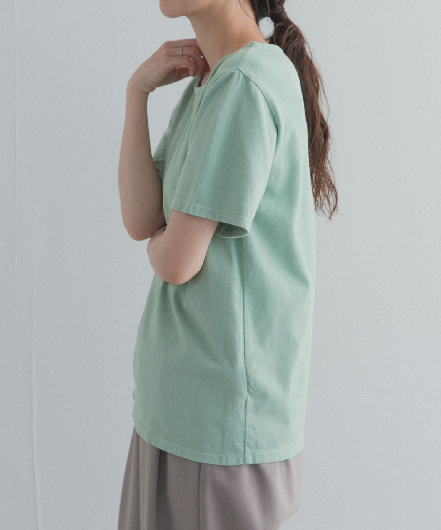 URBAN RESEARCH DOORS「GrowOrganicボートネックTシャツ」|Tシャツ・カットソー|
