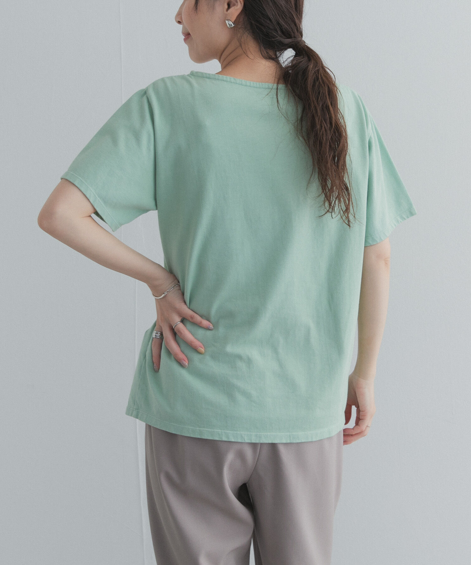 URBAN RESEARCH DOORS「GrowOrganicボートネックTシャツ」|Tシャツ・カットソー|