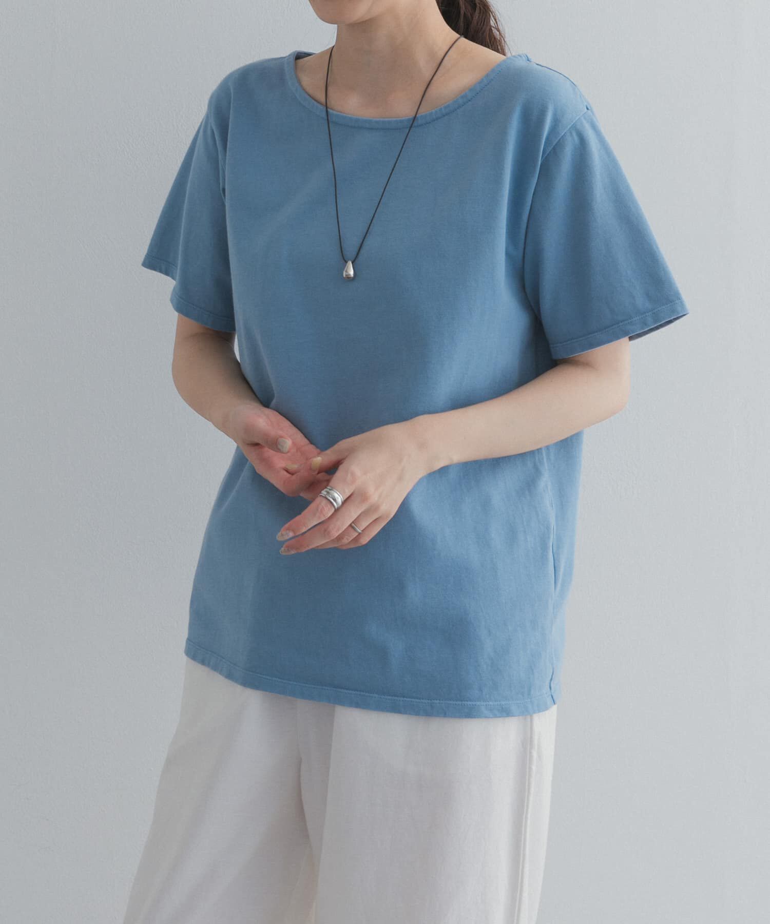 URBAN RESEARCH DOORS「GrowOrganicボートネックTシャツ」|Tシャツ・カットソー|