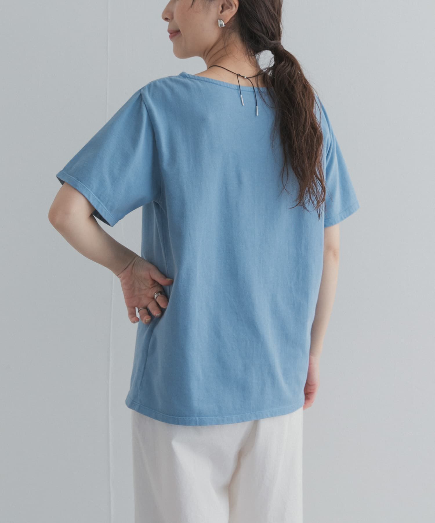 URBAN RESEARCH DOORS「GrowOrganicボートネックTシャツ」|Tシャツ・カットソー|