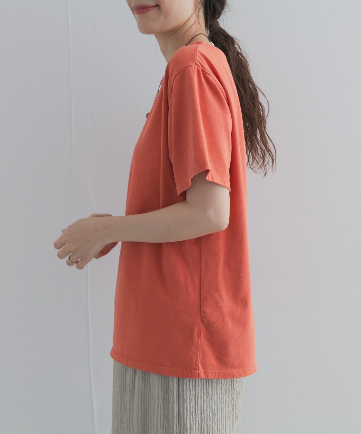 URBAN RESEARCH DOORS「GrowOrganicボートネックTシャツ」|Tシャツ・カットソー|