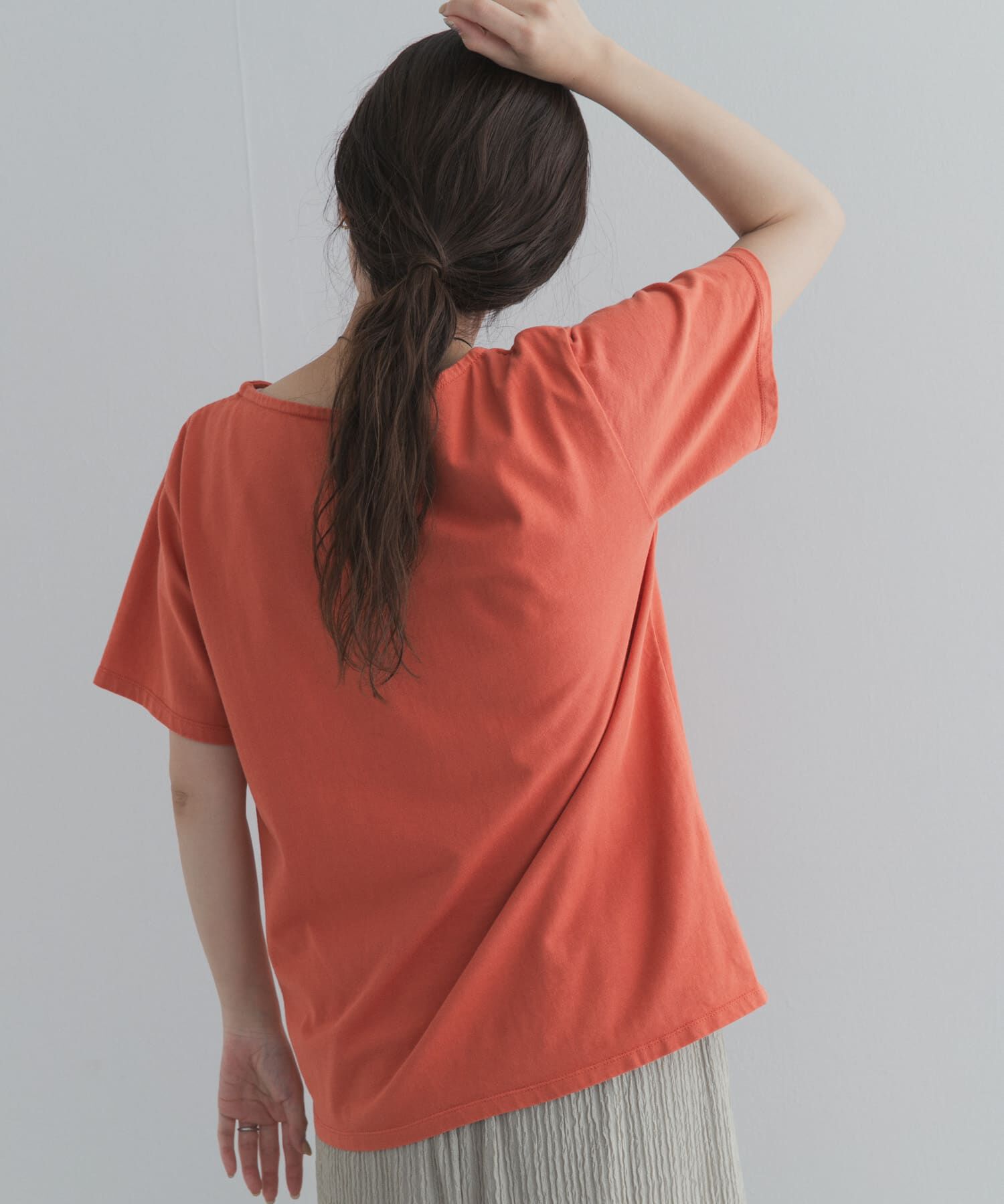 URBAN RESEARCH DOORS「GrowOrganicボートネックTシャツ」|Tシャツ・カットソー|