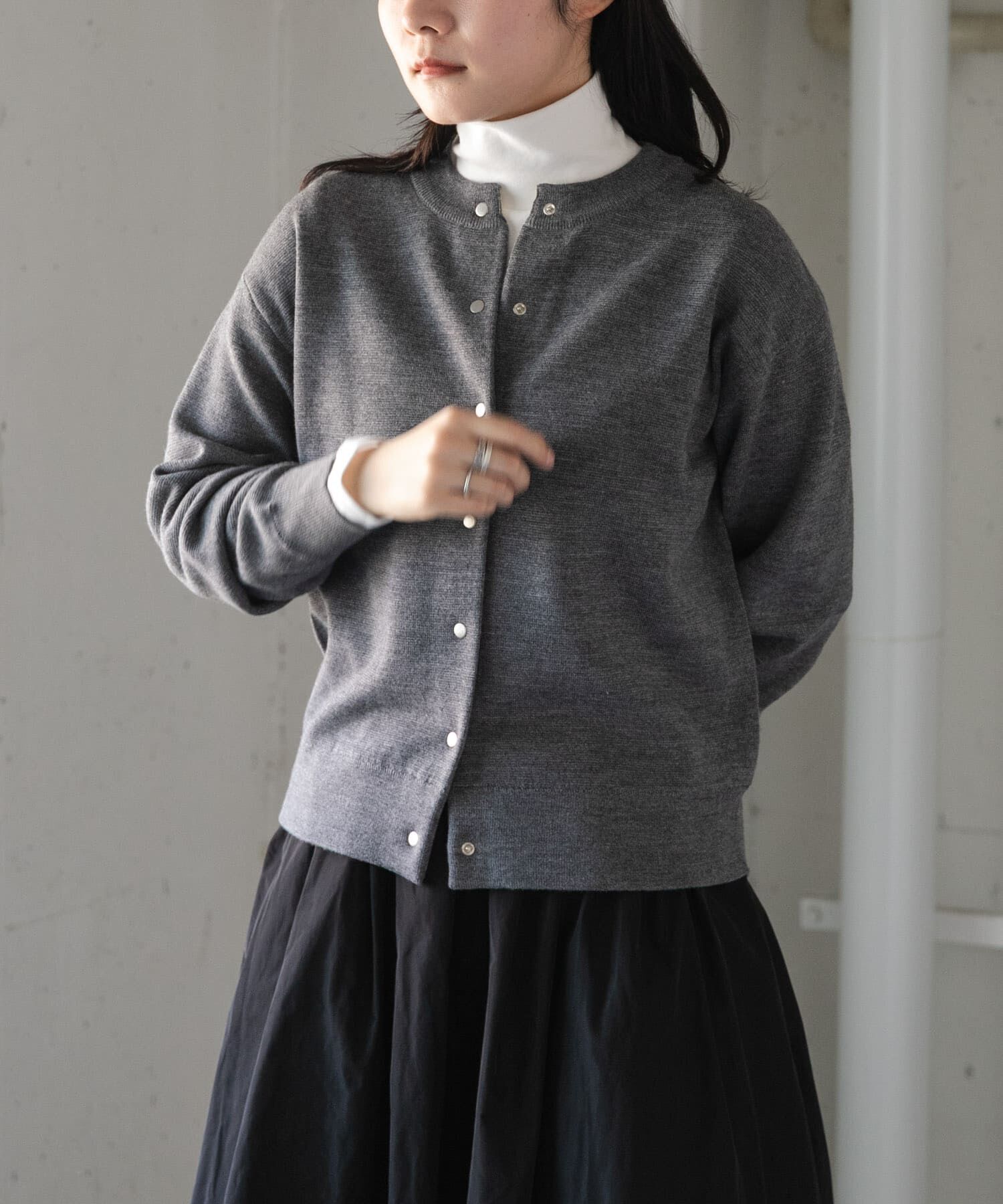 URBAN RESEARCH DOORS「FORK&SPOON　ベアジャージータートルネックプルオーバー」|Tシャツ・カットソー|
