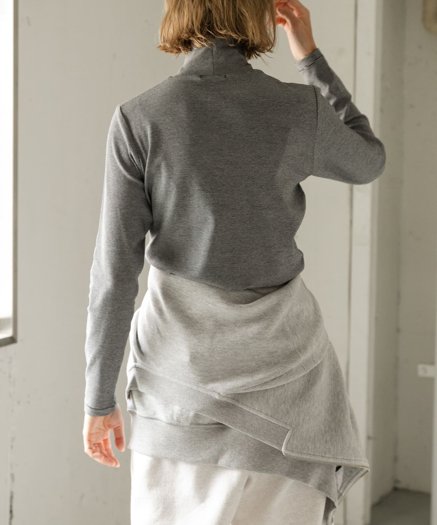 URBAN RESEARCH DOORS「FORK&SPOON　ベアジャージータートルネックプルオーバー」|Tシャツ・カットソー|