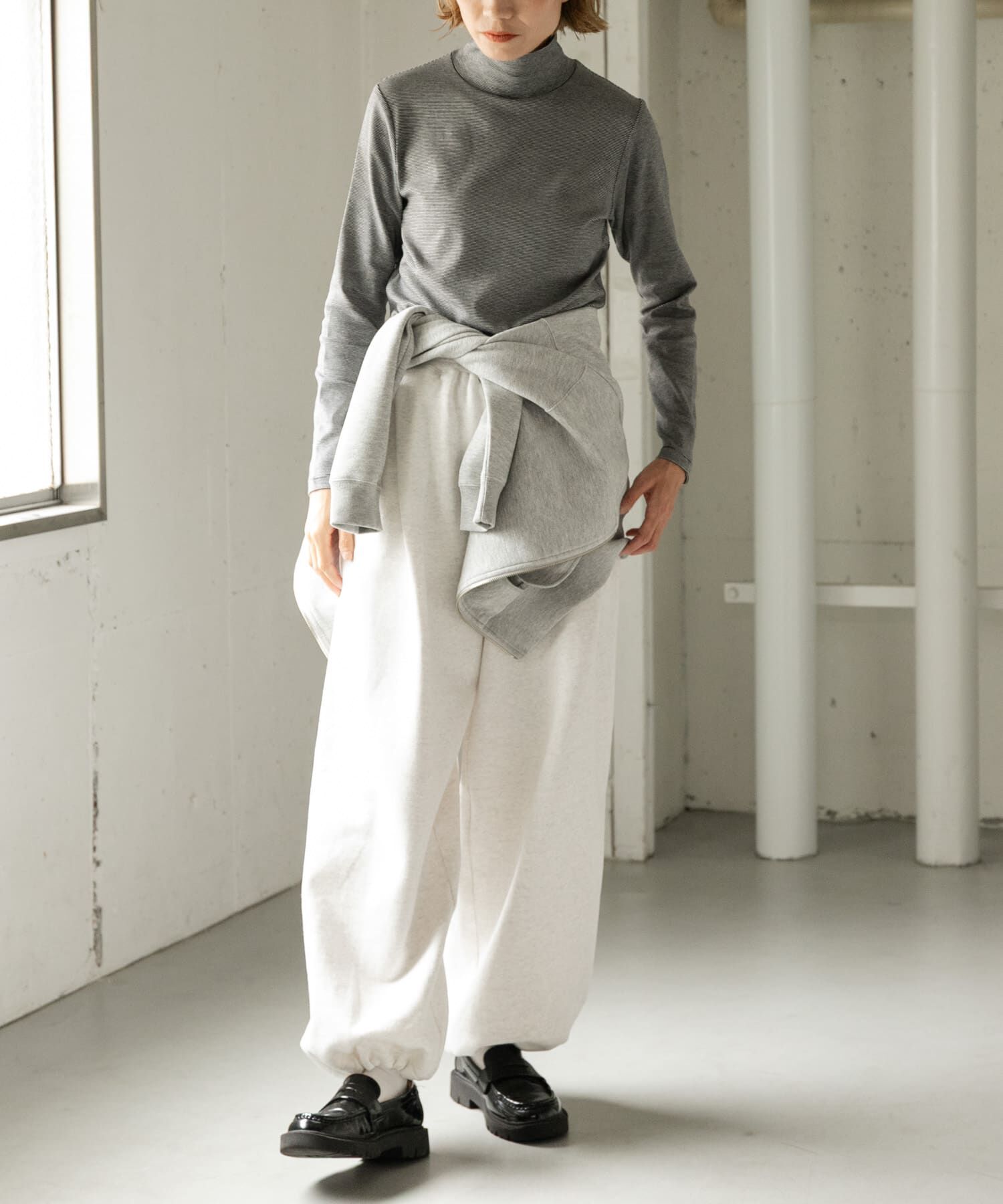 URBAN RESEARCH DOORS「FORK&SPOON　ベアジャージータートルネックプルオーバー」|Tシャツ・カットソー|