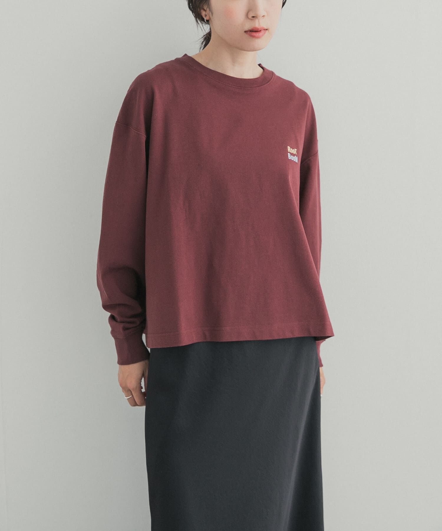 URBAN RESEARCH DOORS「GrowOrganic 刺しゅうロングスリーブTシャツ」|Tシャツ・カットソー|