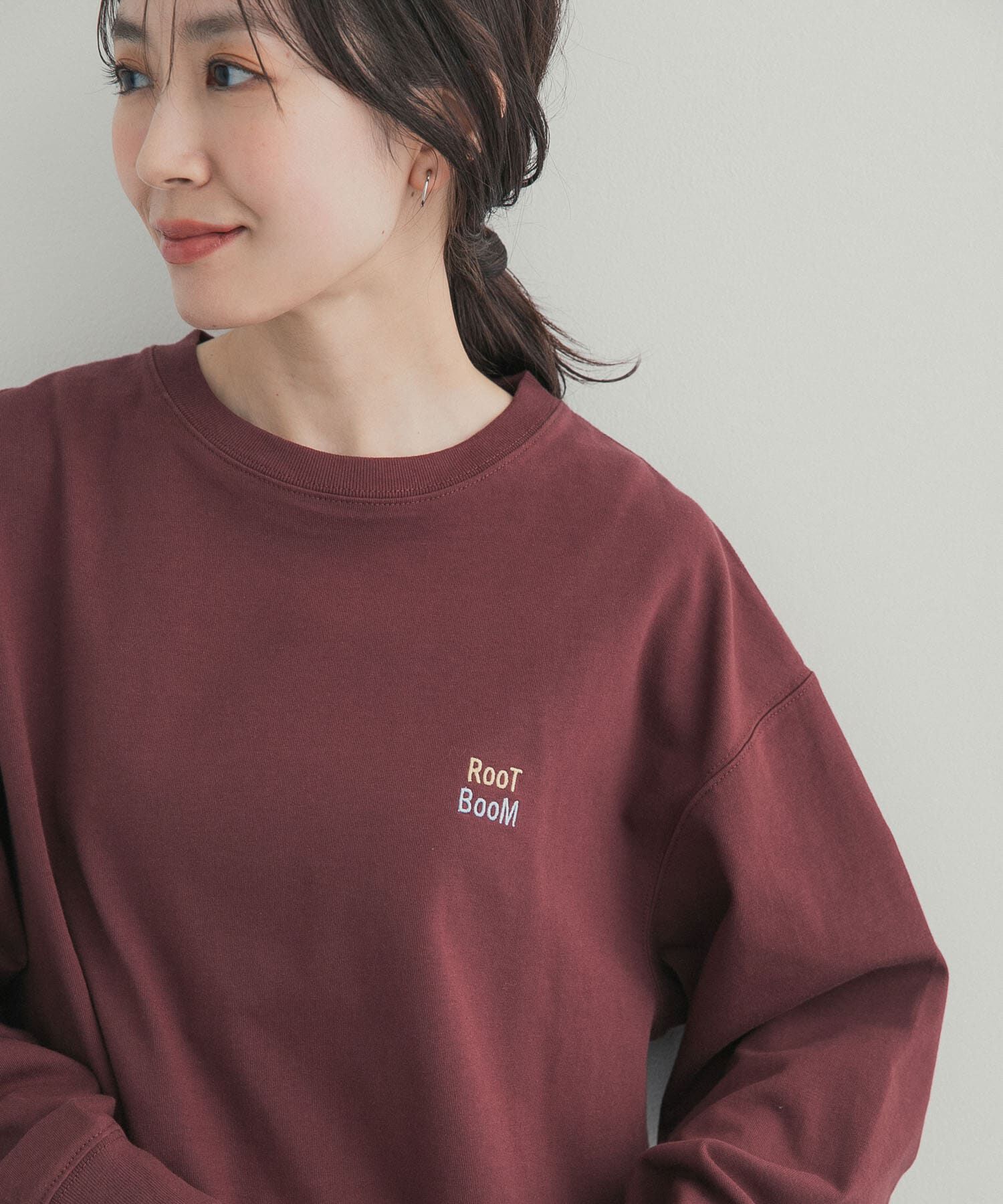 URBAN RESEARCH DOORS「GrowOrganic 刺しゅうロングスリーブTシャツ」|Tシャツ・カットソー|