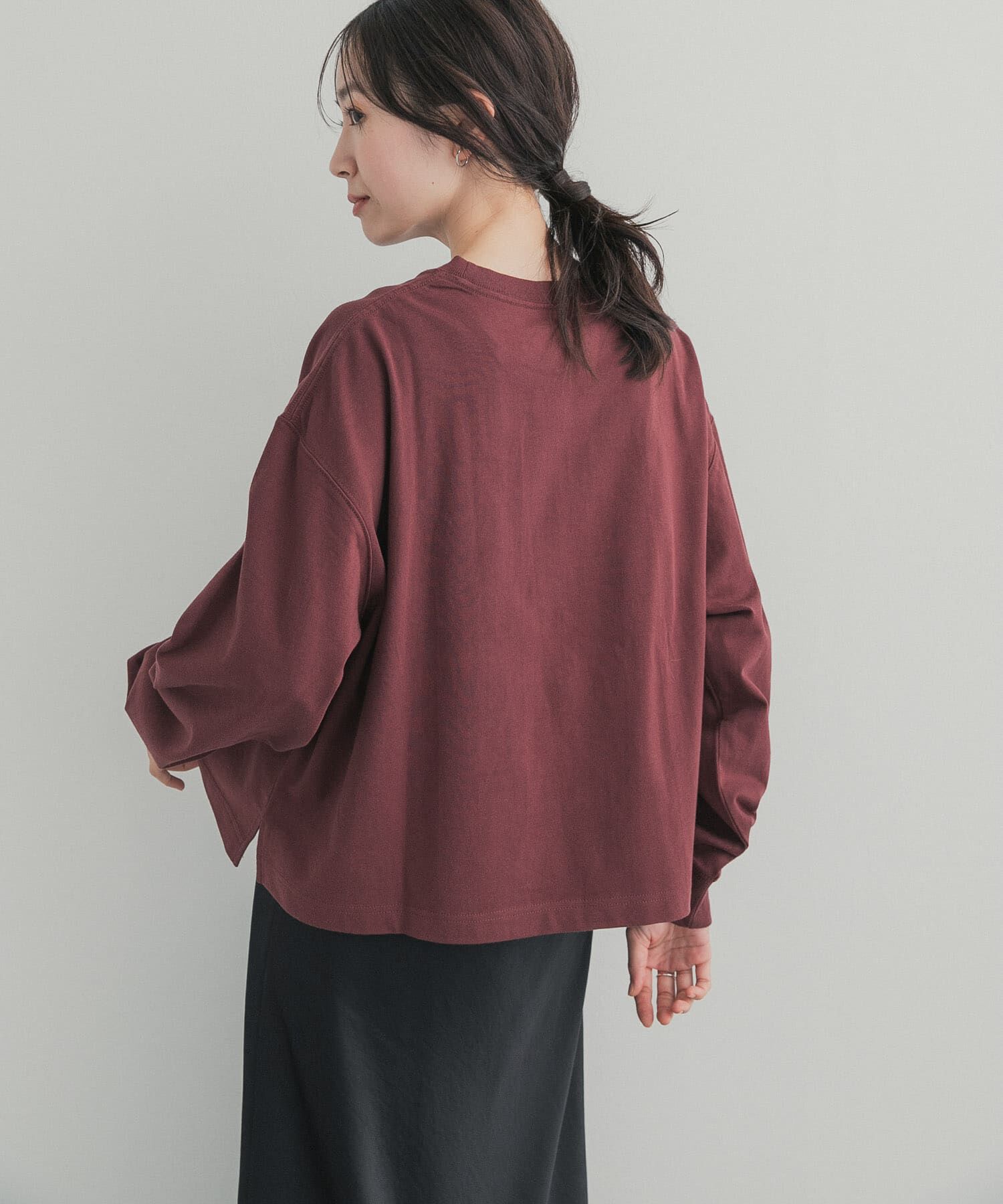 URBAN RESEARCH DOORS「GrowOrganic 刺しゅうロングスリーブTシャツ」|Tシャツ・カットソー|