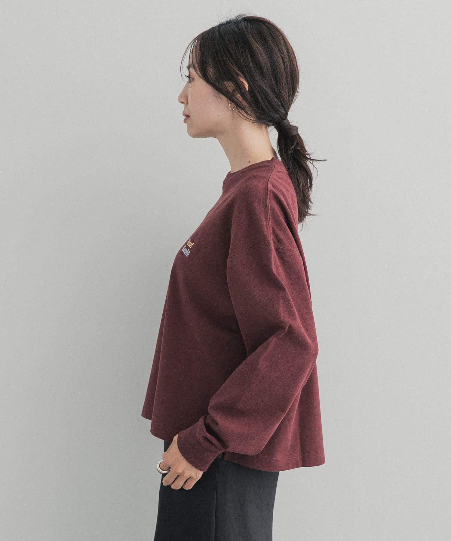 URBAN RESEARCH DOORS「GrowOrganic 刺しゅうロングスリーブTシャツ」|Tシャツ・カットソー|