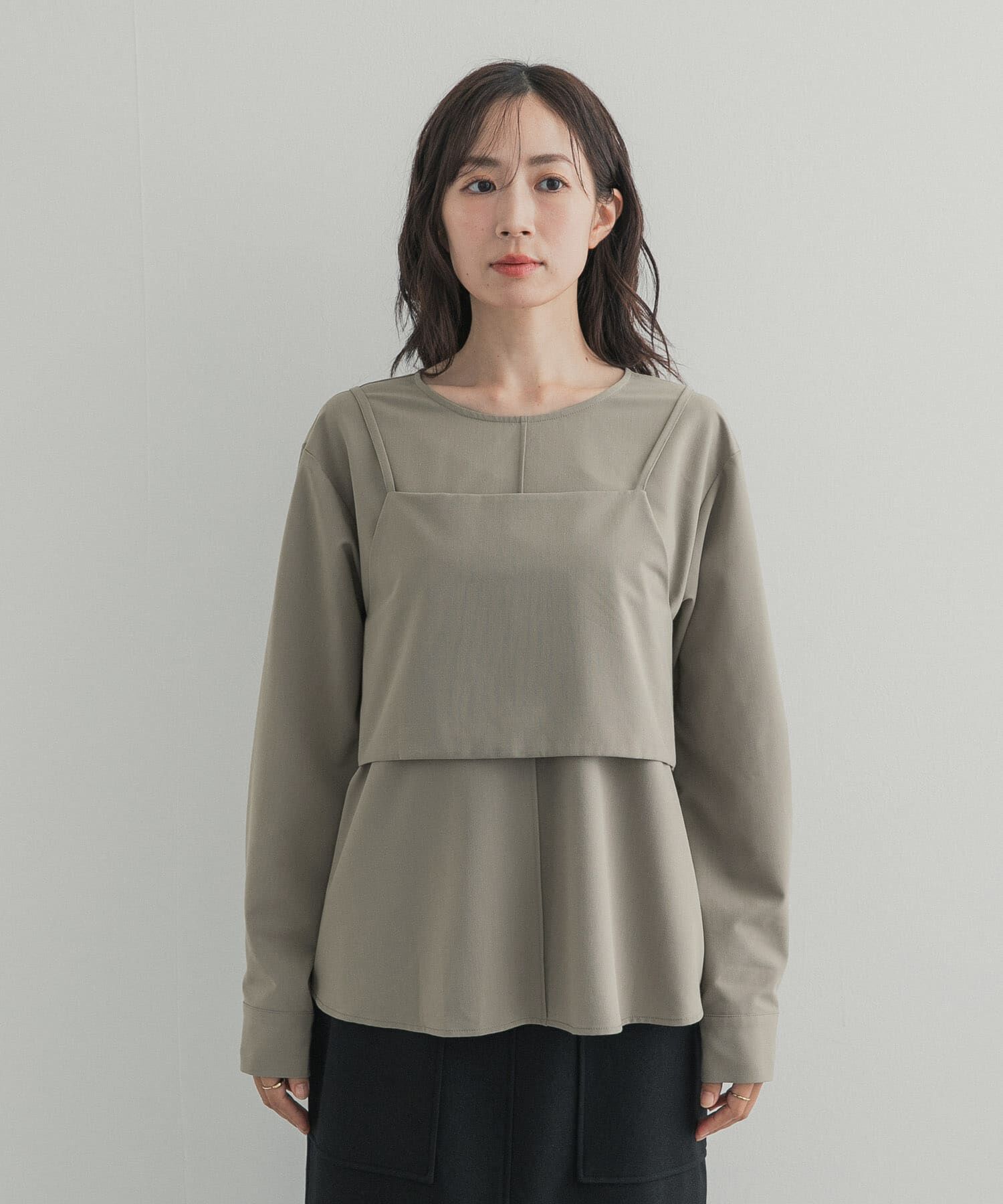 URBAN RESEARCH DOORS「『一部WEB限定カラー』キャミレイヤードブラウス」|シャツ・ブラウス|