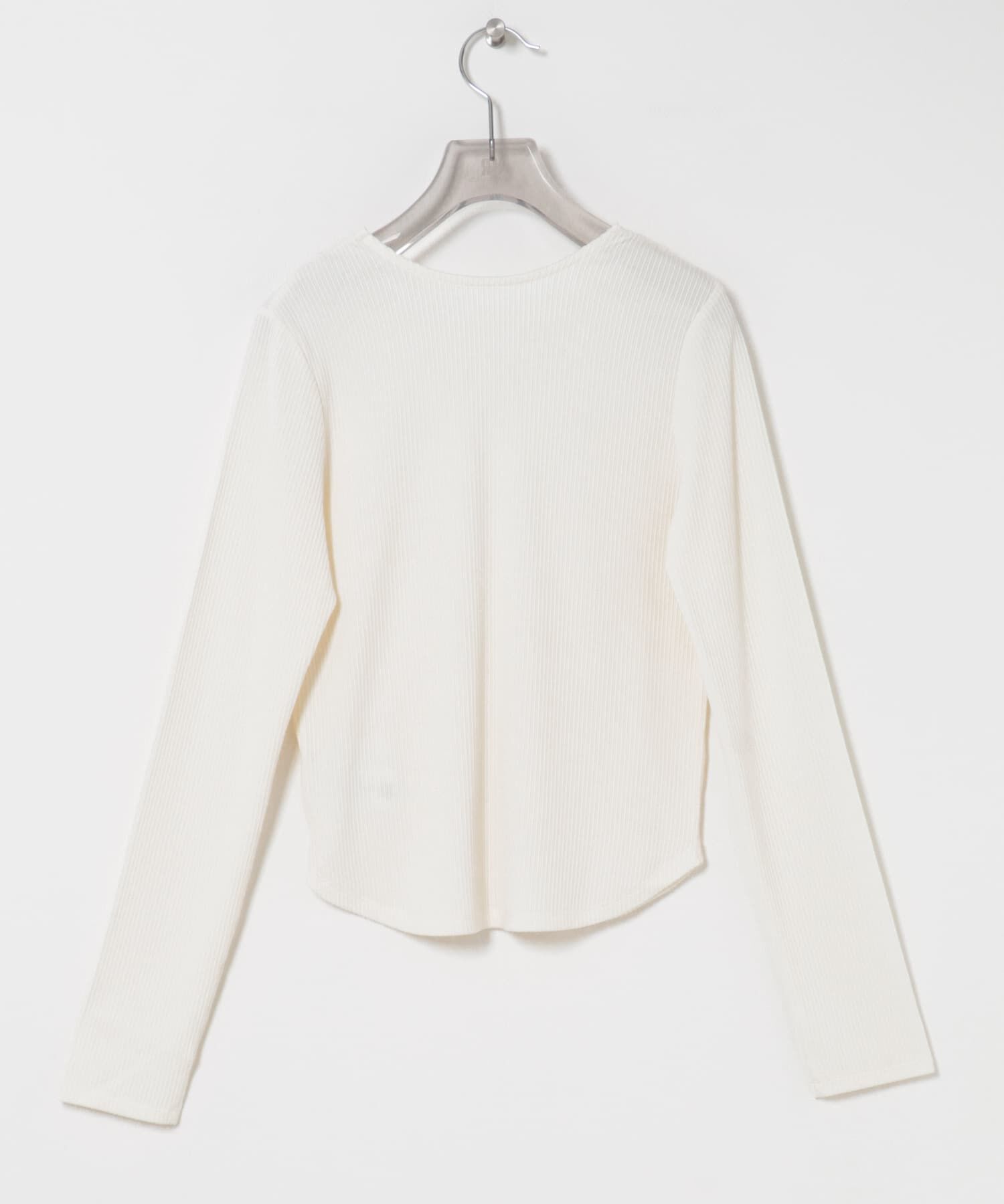 URBAN RESEARCH「V-NECK LACE RIB TOPS」|Tシャツ・カットソー|
