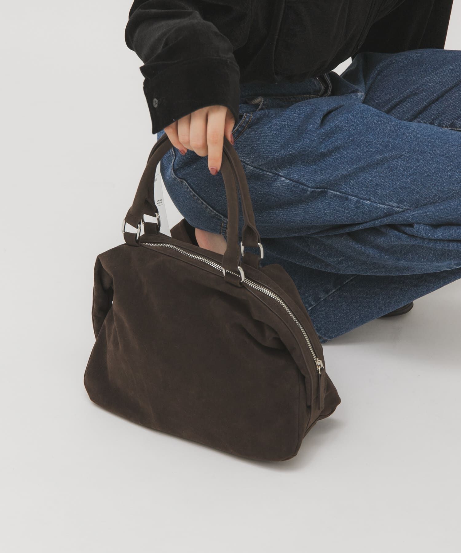  「ドロップファスナーデザインボストンBAG」|ボストンバッグ|