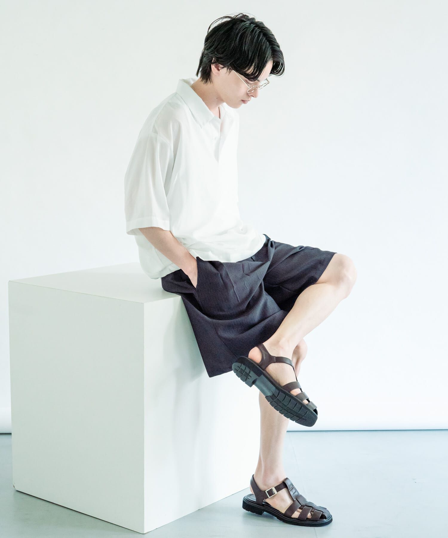 SENSE OF PLACE by URBAN RESEARCH「『接触冷感/速乾』スパンブロードプルオーバーシャツ」|シャツ・ブラウス|