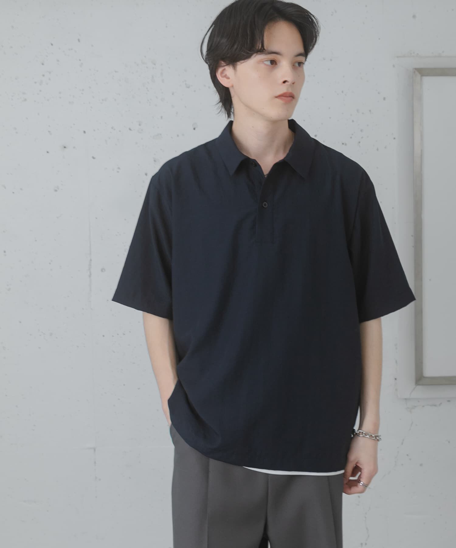 SENSE OF PLACE by URBAN RESEARCH「『接触冷感/速乾』スパンブロードプルオーバーシャツ」|シャツ・ブラウス|