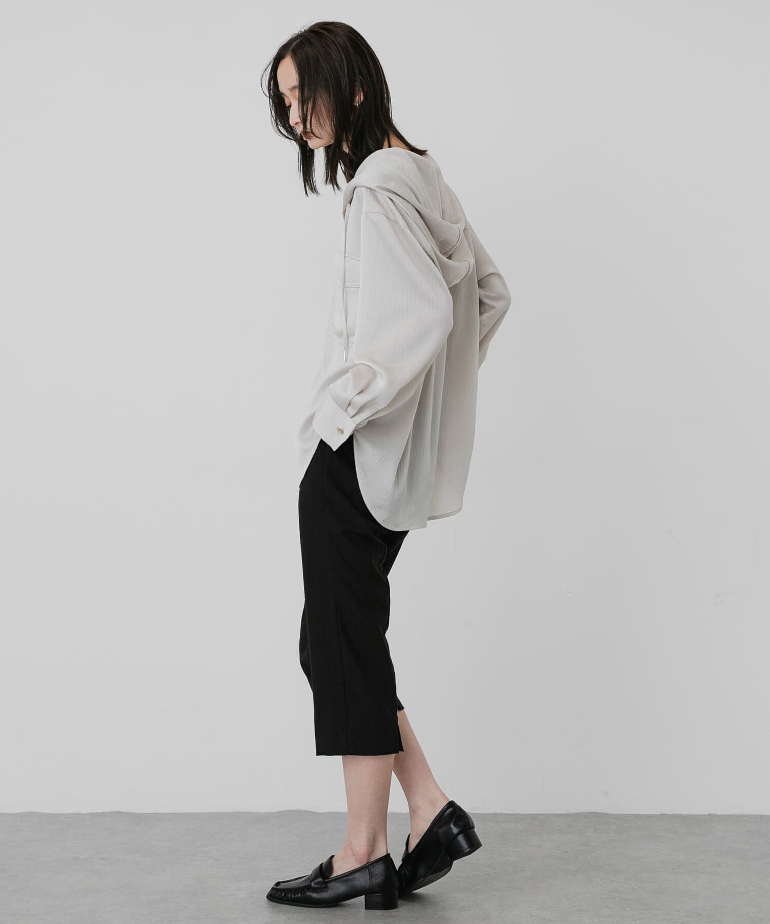 SENSE OF PLACE by URBAN RESEARCH「サテンフーディシャツ」|シャツ・ブラウス|