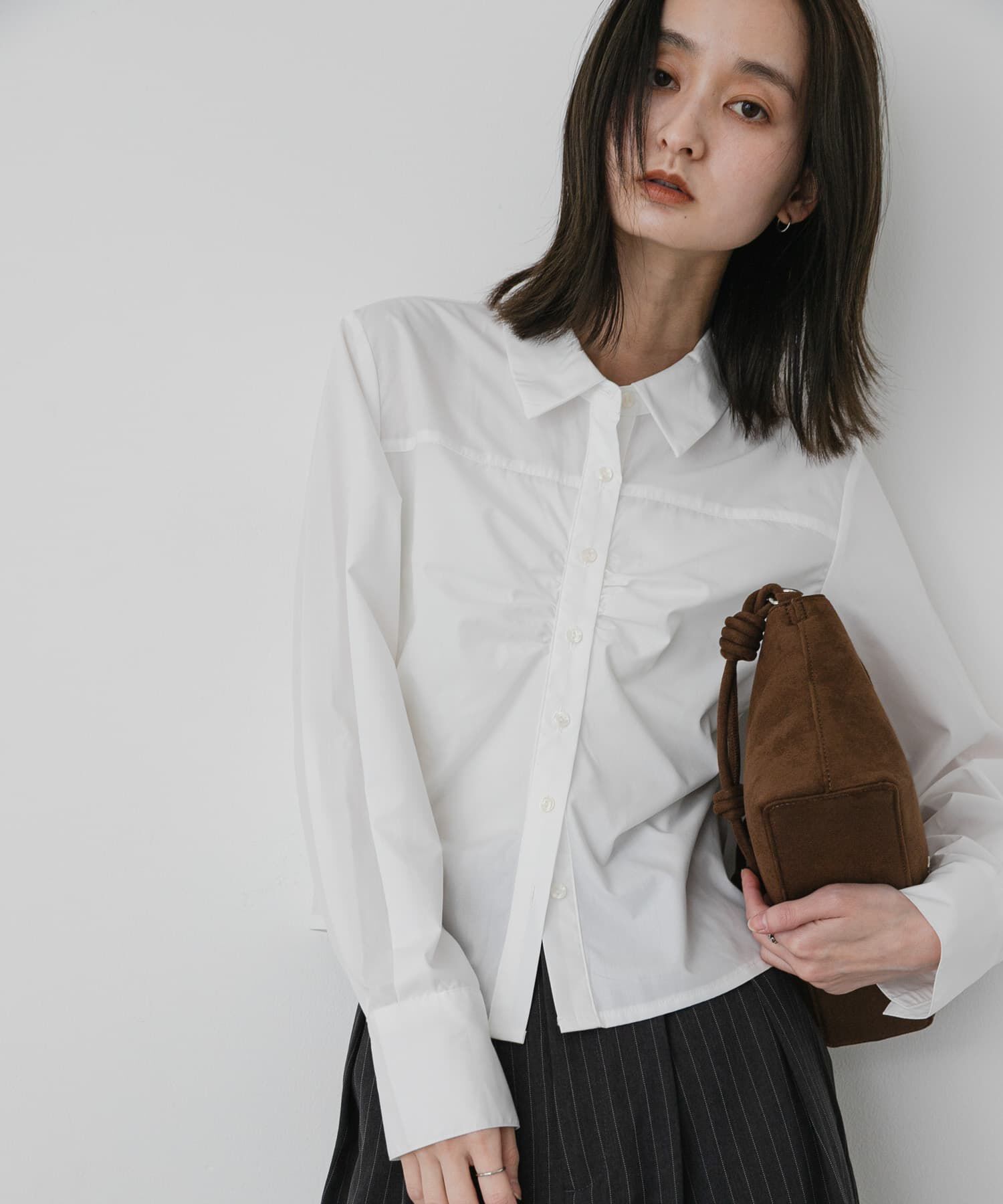 SENSE OF PLACE by URBAN RESEARCH「コンパクトギャザーシャツ」|シャツ・ブラウス|
