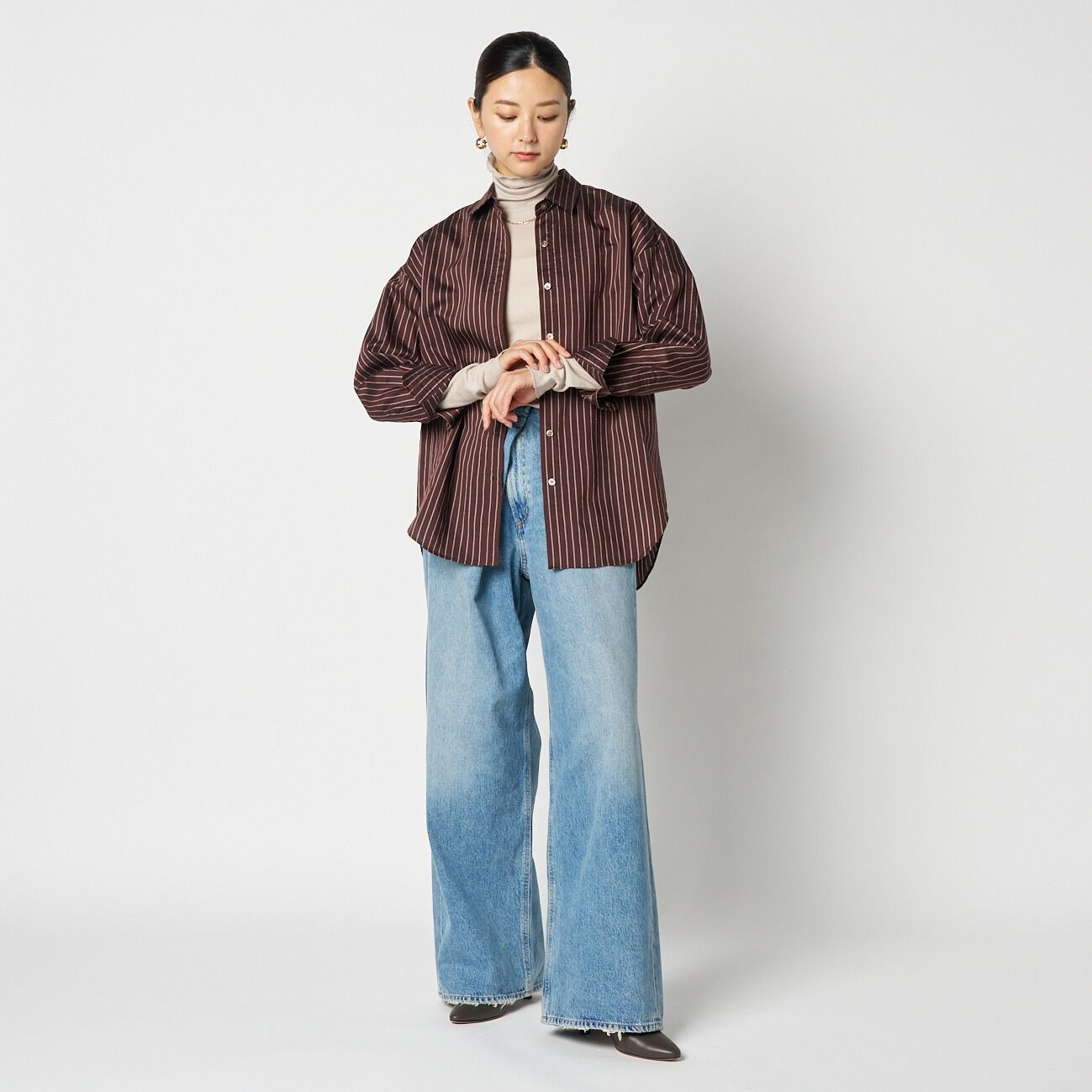 HELIOPOLE「HELIOPOLE 【smooth skin series】CASHCOTTON TURTLE」|Tシャツ・カットソー|