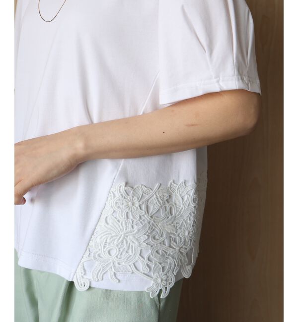  「サイドレースカットソー」|Tシャツ・カットソー|