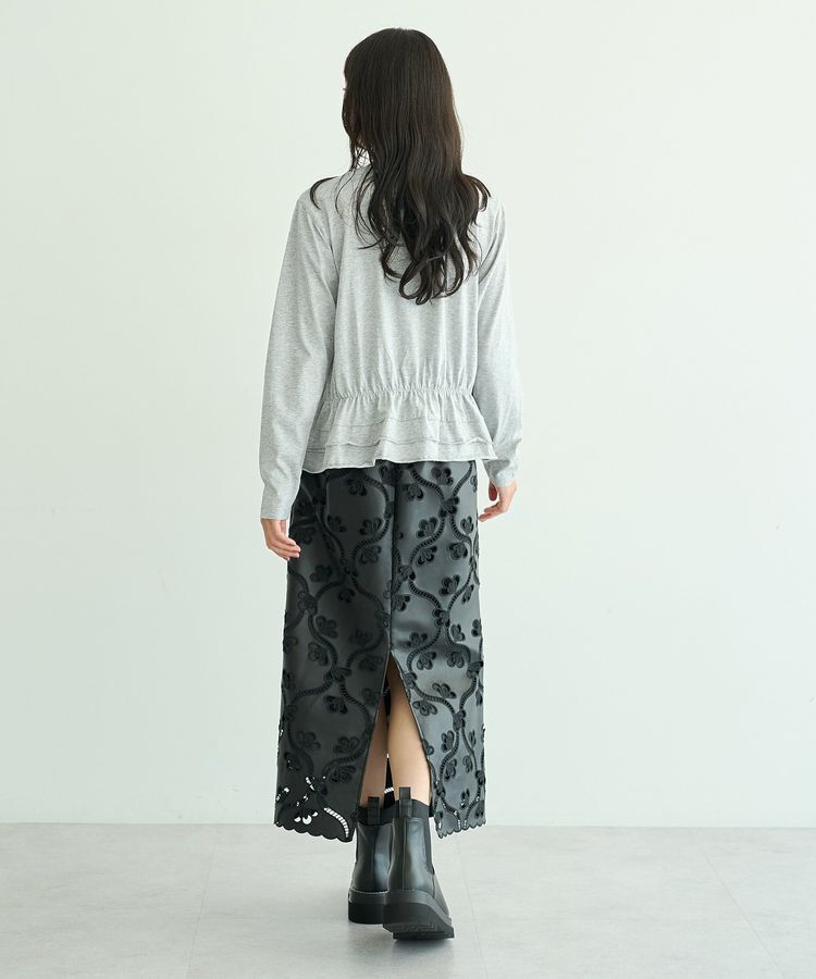 earth music&ecology「ビスチェ風シャーリングプルオーバー」|Tシャツ・カットソー|
