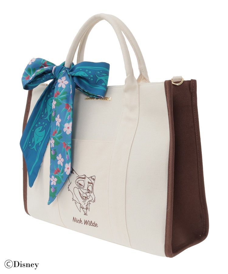 Maison de FLEUR「Nick/スカーフ付きトートバッグ」|ハンドバッグ|