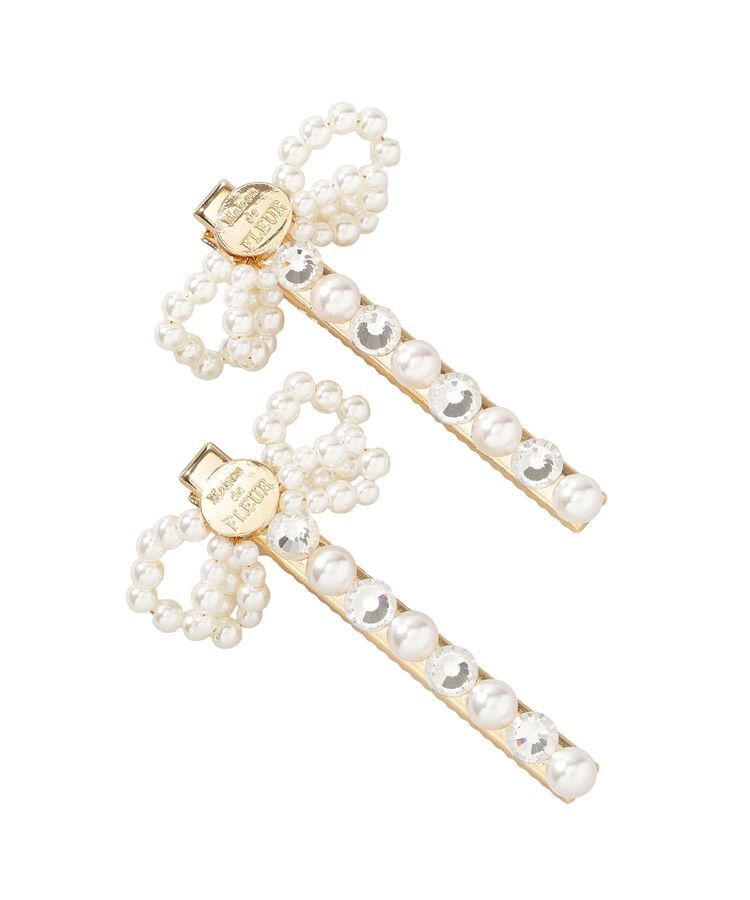 Maison de FLEUR「パールリボン2セットピン」|その他|