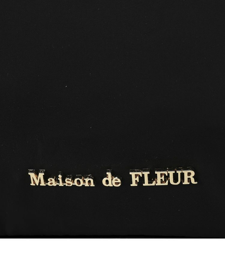 Maison de FLEUR「【A4対応/キャリーオン】撥水加工フロントフリル3ルームトートMaxi」|トートバッグ|