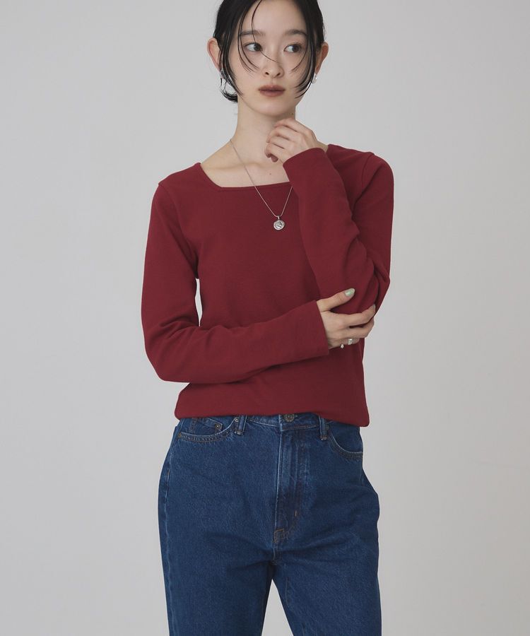AMERICAN HOLIC「【抗菌防臭】2WAYスクエアネックプルオーバー」|Tシャツ・カットソー|