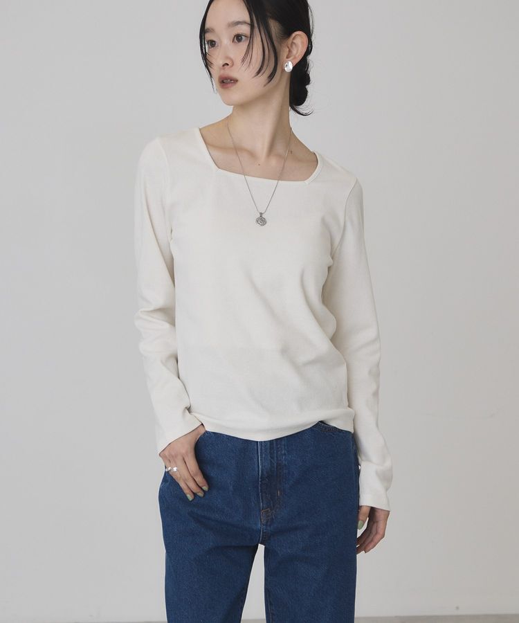 AMERICAN HOLIC「【抗菌防臭】2WAYスクエアネックプルオーバー」|Tシャツ・カットソー|