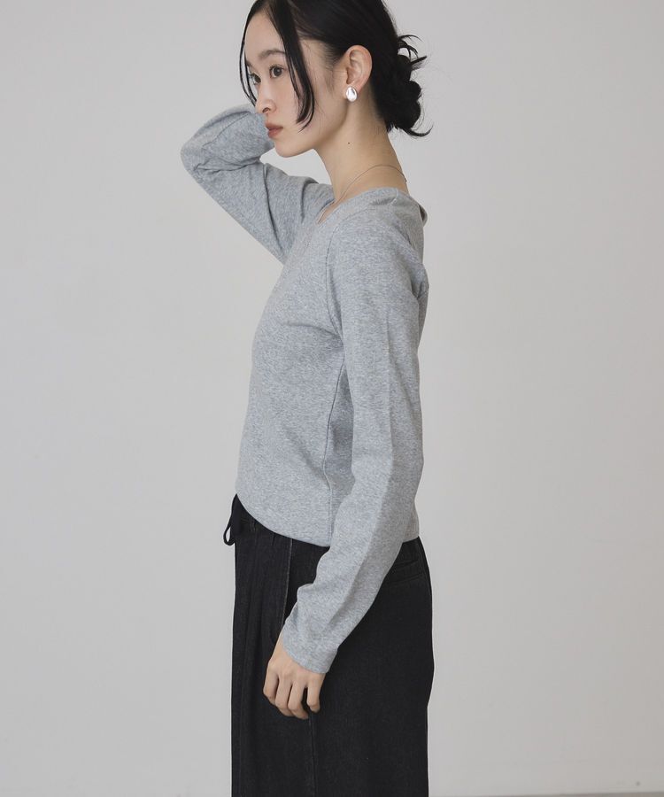 AMERICAN HOLIC「【抗菌防臭】2WAYスクエアネックプルオーバー」|Tシャツ・カットソー|