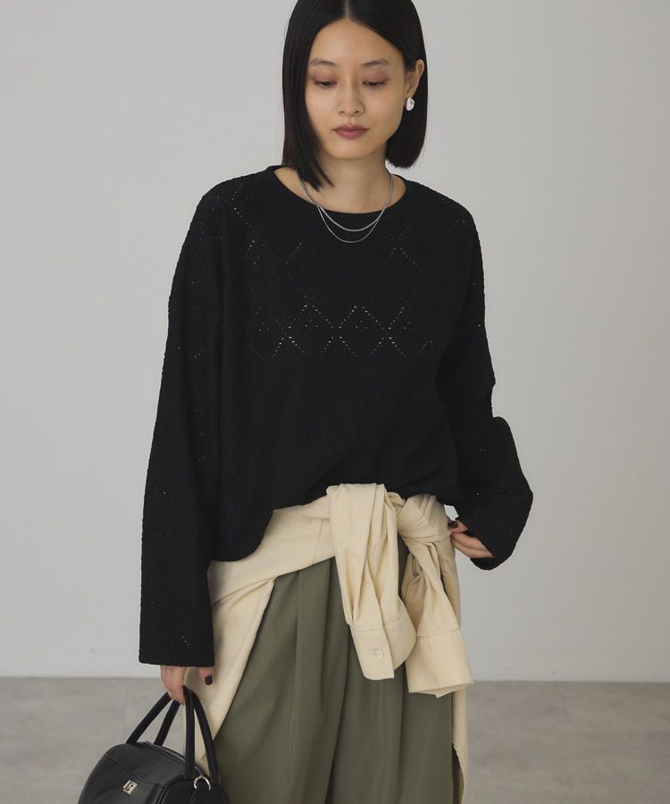 AMERICAN HOLIC「総レースプルオーバー【WEB限定カラー有り】」|Tシャツ・カットソー|Black