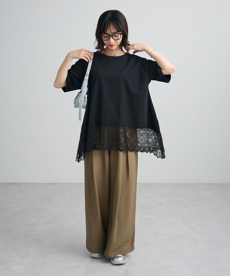 Green Parks「裾イレヘムレースプルオーバーⅡ」|Tシャツ・カットソー|