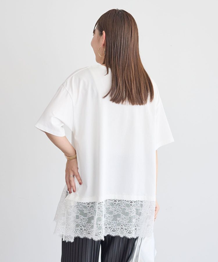 Green Parks「裾イレヘムレースプルオーバーⅡ」|Tシャツ・カットソー|