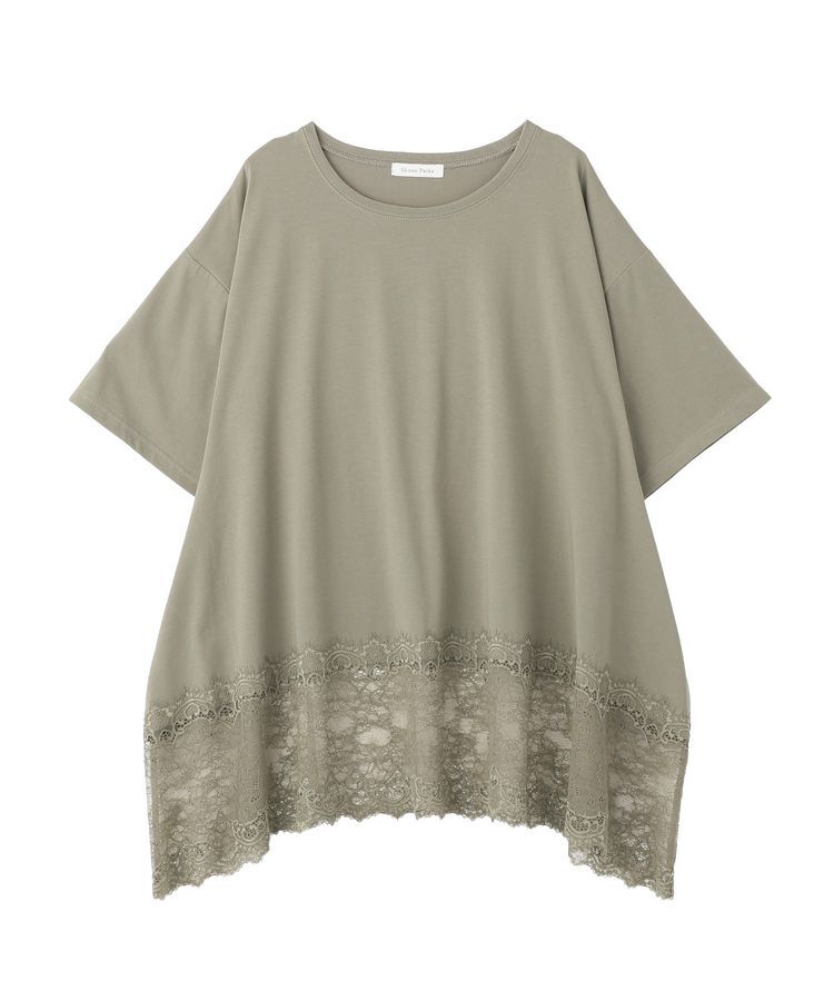 Green Parks「裾イレヘムレースプルオーバーⅡ」|Tシャツ・カットソー|